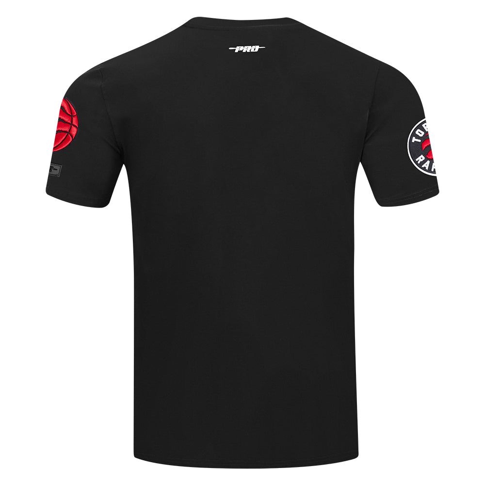 PRO STANDARD NBA TORONTO RAPTORS CLASSIC CHENILLE SJ BLACK/RED MEN'S T-SHIRT