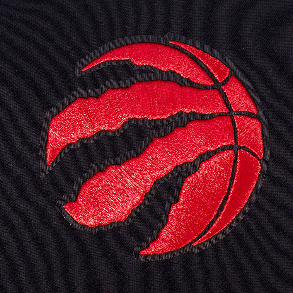 PRO STANDARD MEN'S NBA EASTERN CONFERENCE TORONTO RAPTORS BLACK & RED PULLOVER HOODIE