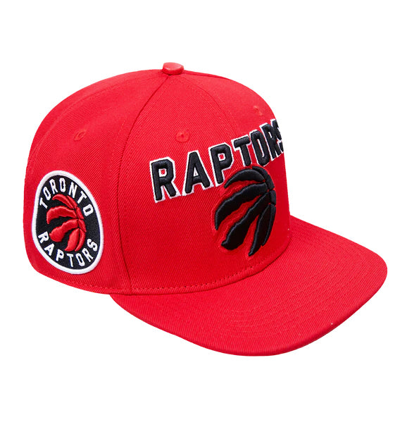 PRO STANDARD NBA TORONTO RAPTORS RETRO CLASSIC UNISEX LOGO WOOL RED/BLACK SNAPBACK HAT