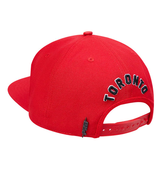 PRO STANDARD NBA TORONTO RAPTORS RETRO CLASSIC UNISEX LOGO WOOL RED/BLACK SNAPBACK HAT