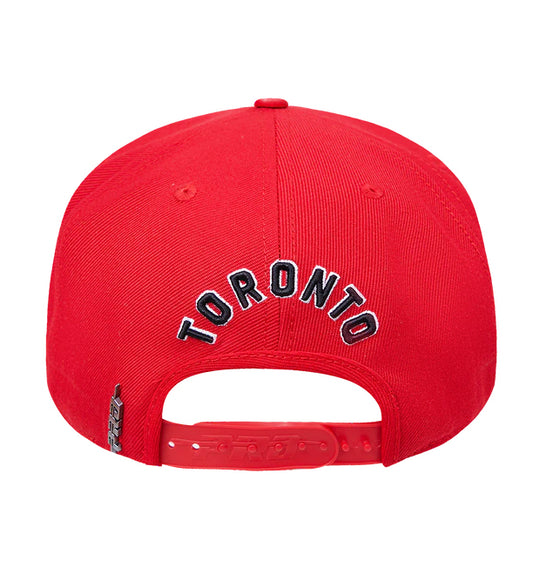 PRO STANDARD NBA TORONTO RAPTORS RETRO CLASSIC UNISEX LOGO WOOL RED/BLACK SNAPBACK HAT