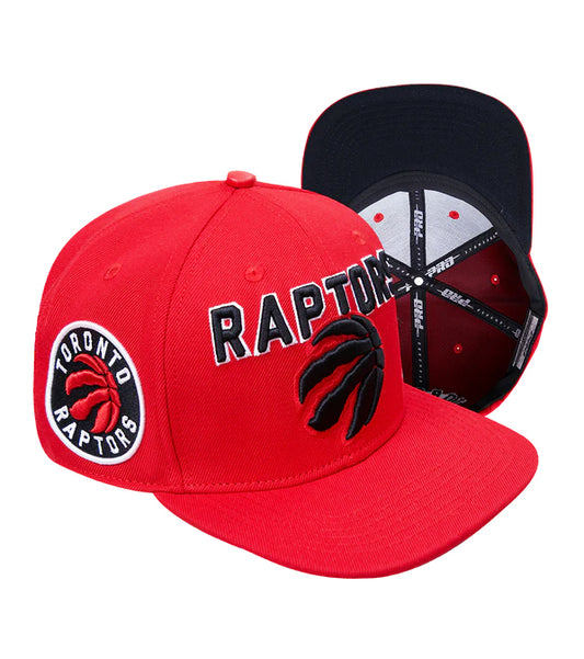 PRO STANDARD NBA TORONTO RAPTORS RETRO CLASSIC UNISEX LOGO WOOL RED/BLACK SNAPBACK HAT