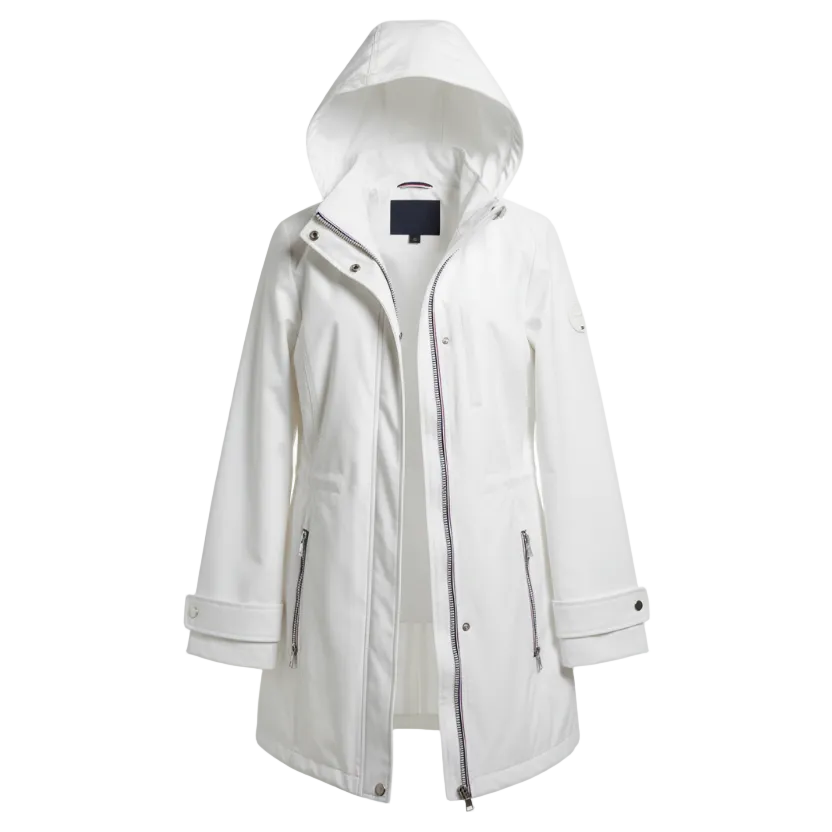 TOMMY HILFIGER WOMEN'S SOFTSHELL JACKET (WHITE)