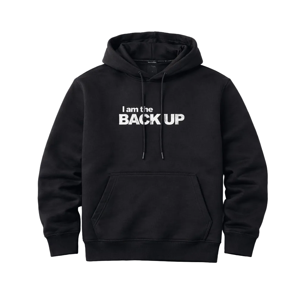 SWITCH REMARKABLE MEN'S PU PATCHED BACK UP HOODIE (BLACK)