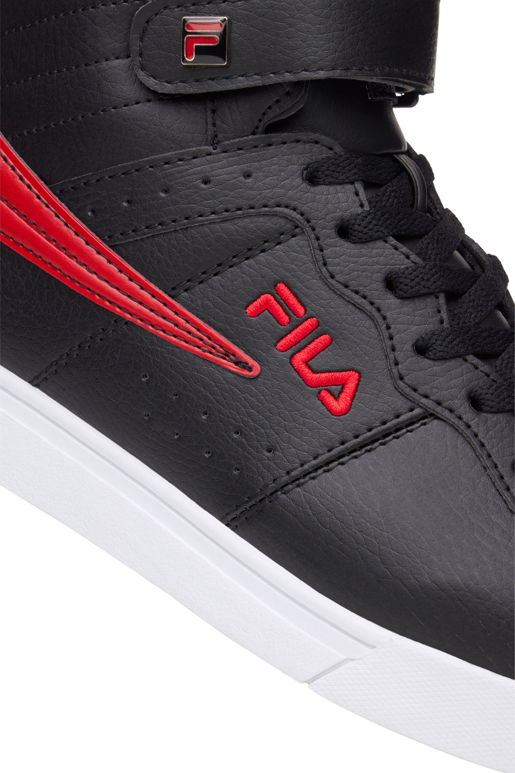 FILA MEN'S VULC 13 2D HIGH TOP SHOE (BLACK/RED)