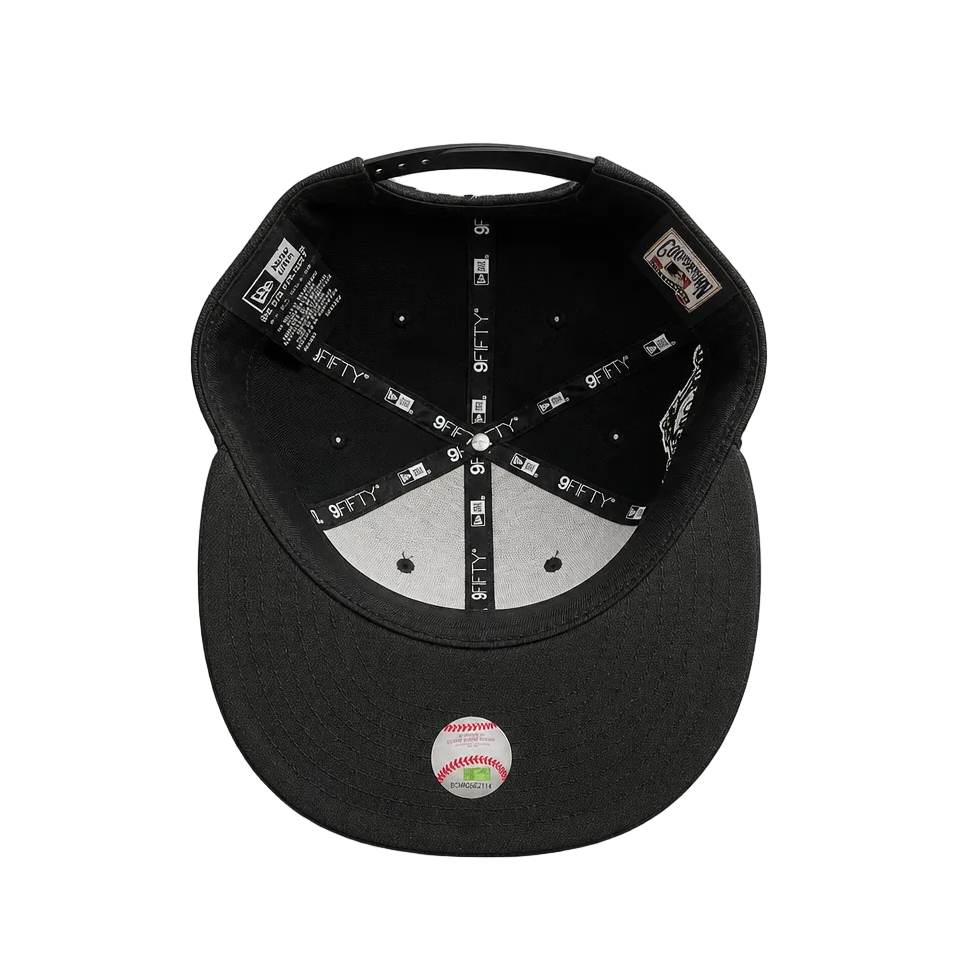 9FIFTY NEW ERA MEN'S MLB 1996 WORLD SERIES SIDEPATCH NEW YORK YANKEES BLACK SNAPBACK HAT