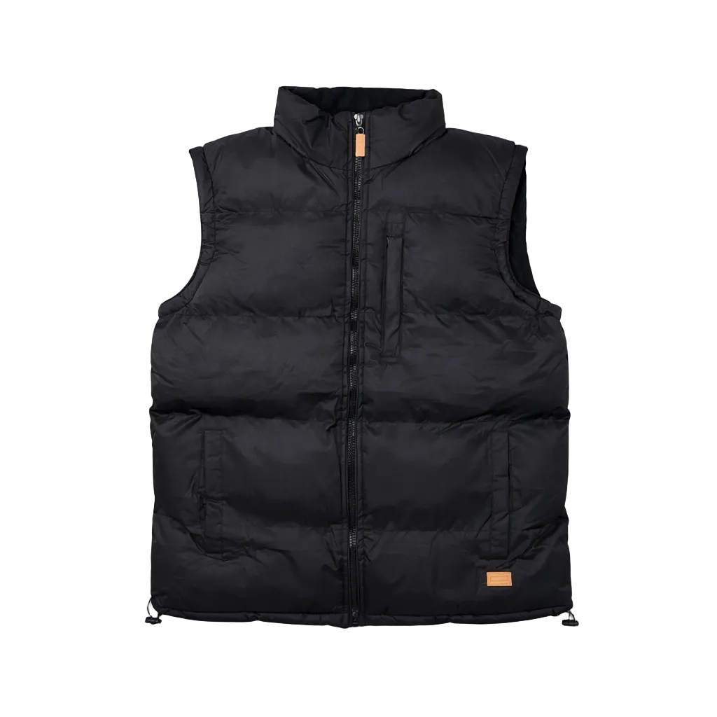 U.S. ICON MEN'S PUFFER VEST (BLACK)