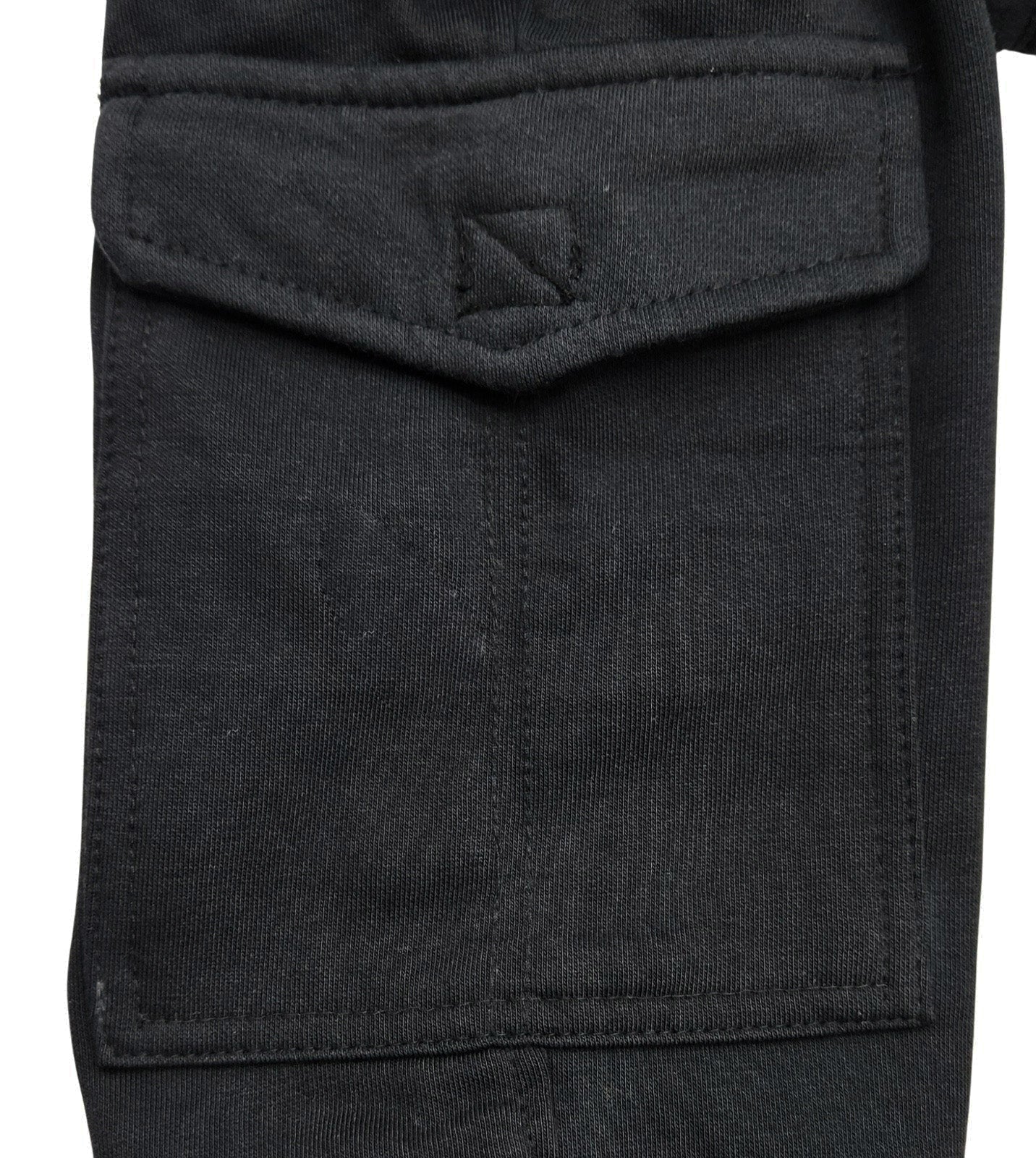 PLOREO MEN'S CARGO FLEECE JOGGERS (BLACK)