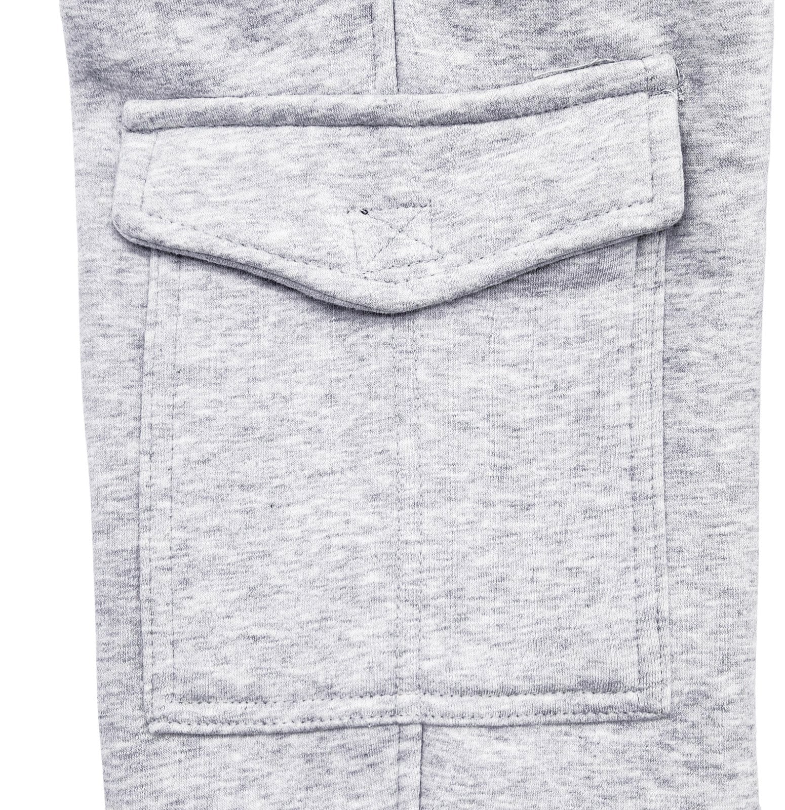 PLOREO MEN'S CARGO FLEECE JOGGERS (GREY)