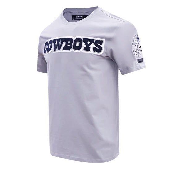 PRO STANDARD NFL DALLAS COWBOYS CLASSIC CHENILLE MEN'S GREY T-SHIRT