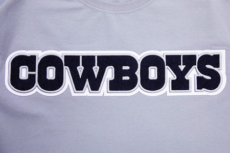 PRO STANDARD NFL DALLAS COWBOYS CLASSIC CHENILLE MEN'S GREY T-SHIRT