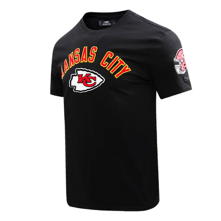 PRO STANDARD NFL KANSAS CITY CHIEFS CLASSIC BRISTLE MEN'S BLACK T-SHIRT