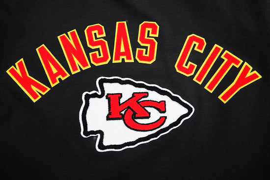 PRO STANDARD NFL KANSAS CITY CHIEFS CLASSIC BRISTLE MEN'S BLACK T-SHIRT