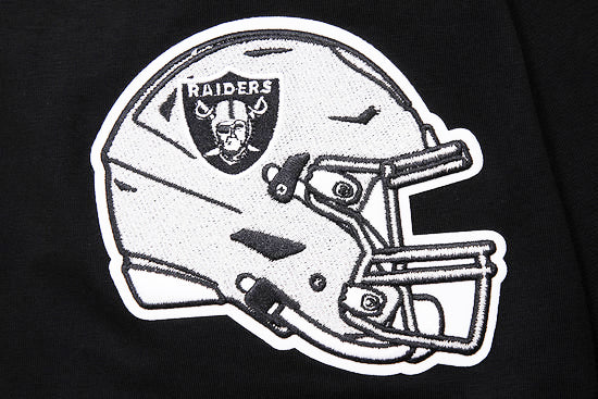 NFL LAS VEGAS RAIDERS CLASSIC CHENILLE SJ MEN'S BLACK T-SHIRT