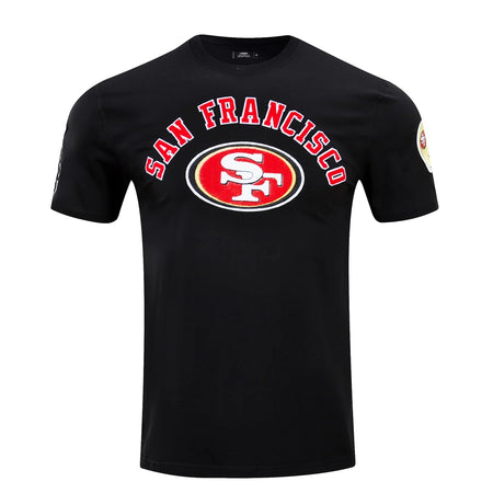 PRO STANDARD NFL SAN FRANCISCO 49ERS CLASSIC BRISTLE MEN'S BLACK T-SHIRT