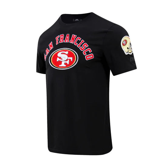 PRO STANDARD NFL SAN FRANCISCO 49ERS CLASSIC BRISTLE MEN'S BLACK T-SHIRT