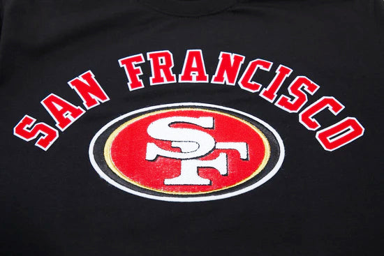 PRO STANDARD NFL SAN FRANCISCO 49ERS CLASSIC BRISTLE MEN'S BLACK T-SHIRT