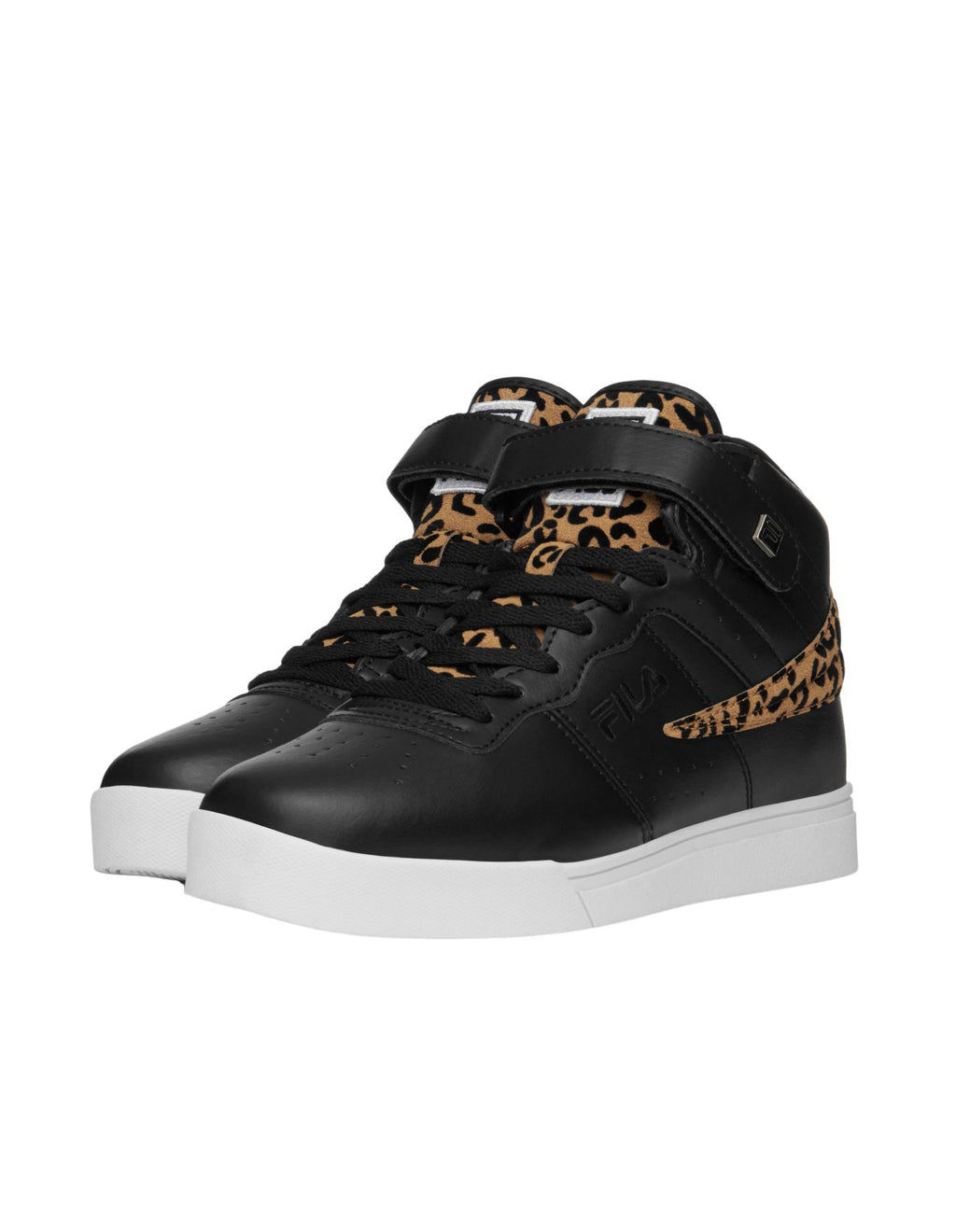 FILA WOMEN'S VULC 13 WILD HIGH TOP SHOES (BLACK/BROWN)