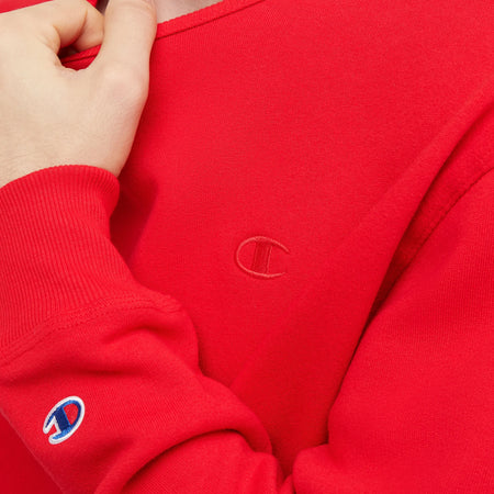 CHAMPION CORE LOGO CREWNECK (RED)