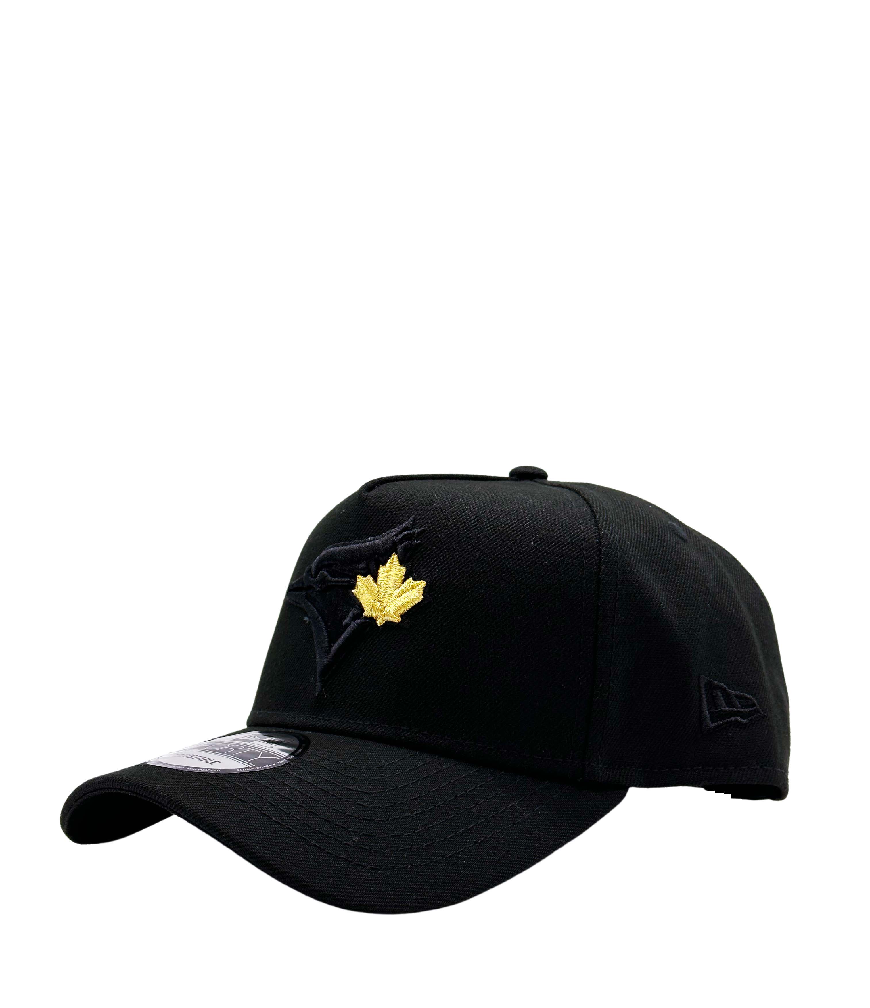 NEW ERA 9FORTY TORONTO BLUE JAYS BLACK/GOLD LEAF ADJUSTABLE CAP