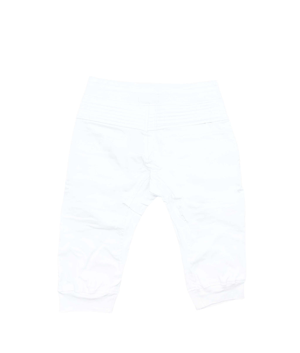 MEN'S ACELANDER BIKER ZIPPER SHORTS (WHITE)