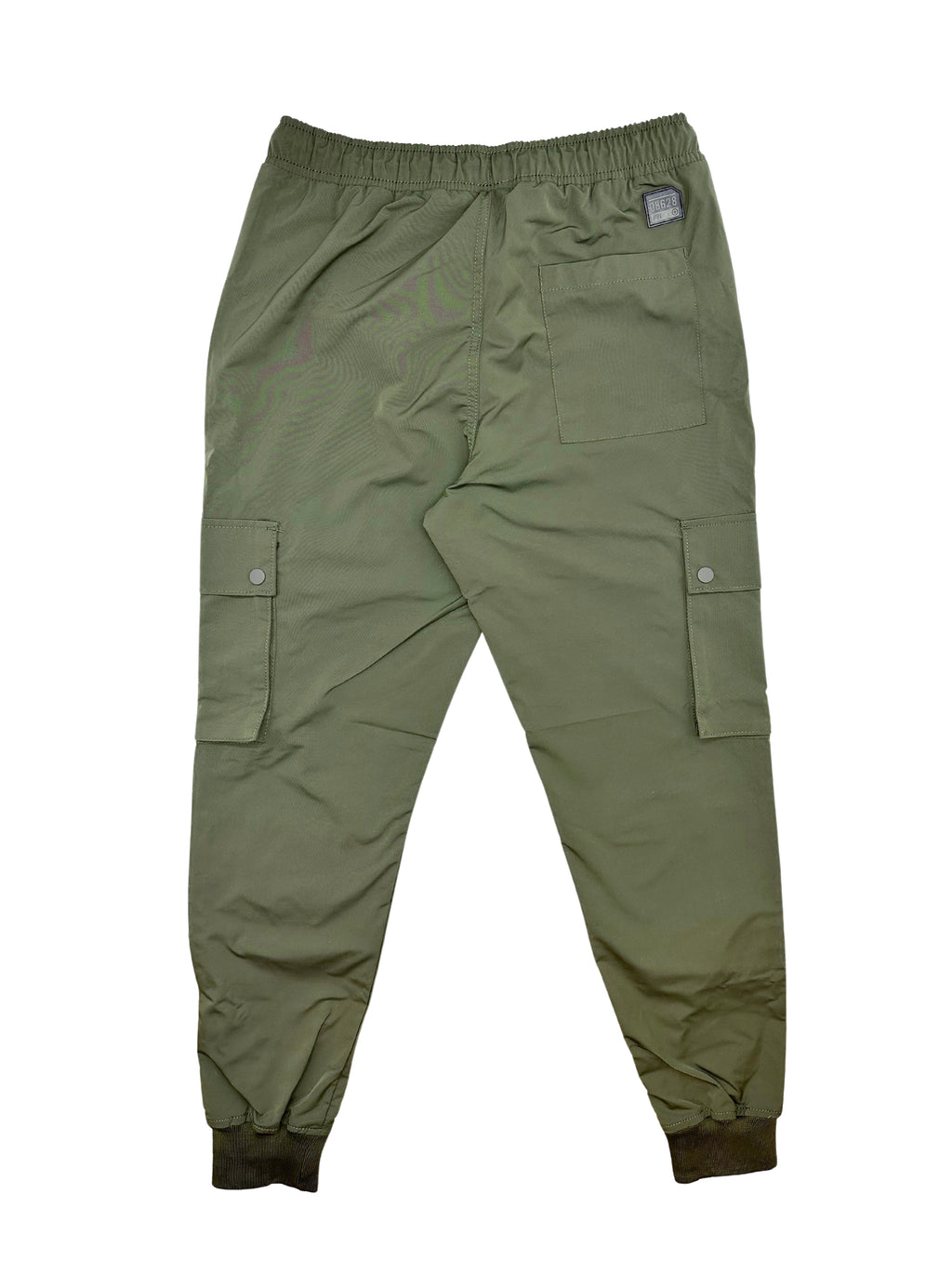 SOUTHPOLE ESSENTIALS HOODED WINDBREAKER JACKET & CARGO JOGGER SET (OLIVE)