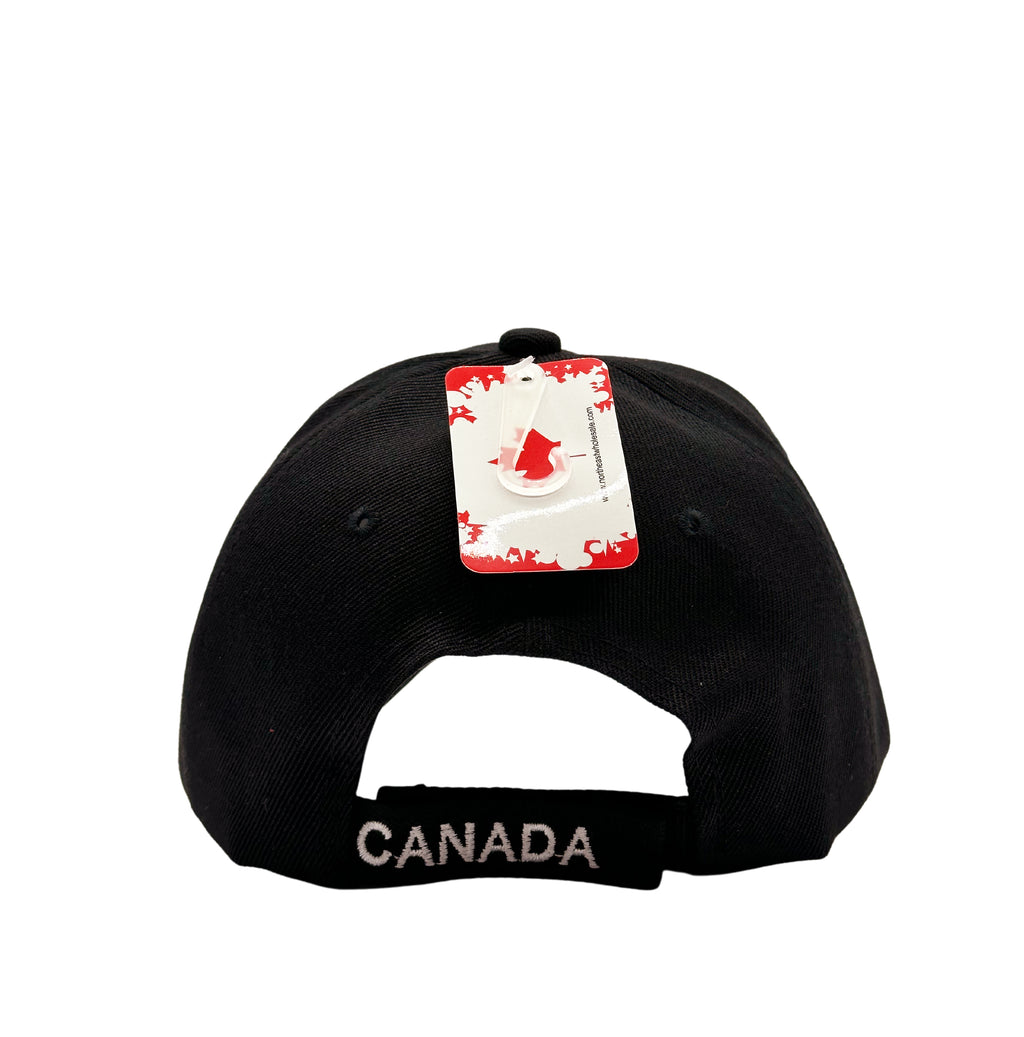 CANADA EMBROIDERED CAP (BLACK)