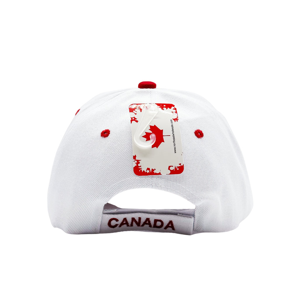 CANADA EMBROIDERED CAP (WHITE)