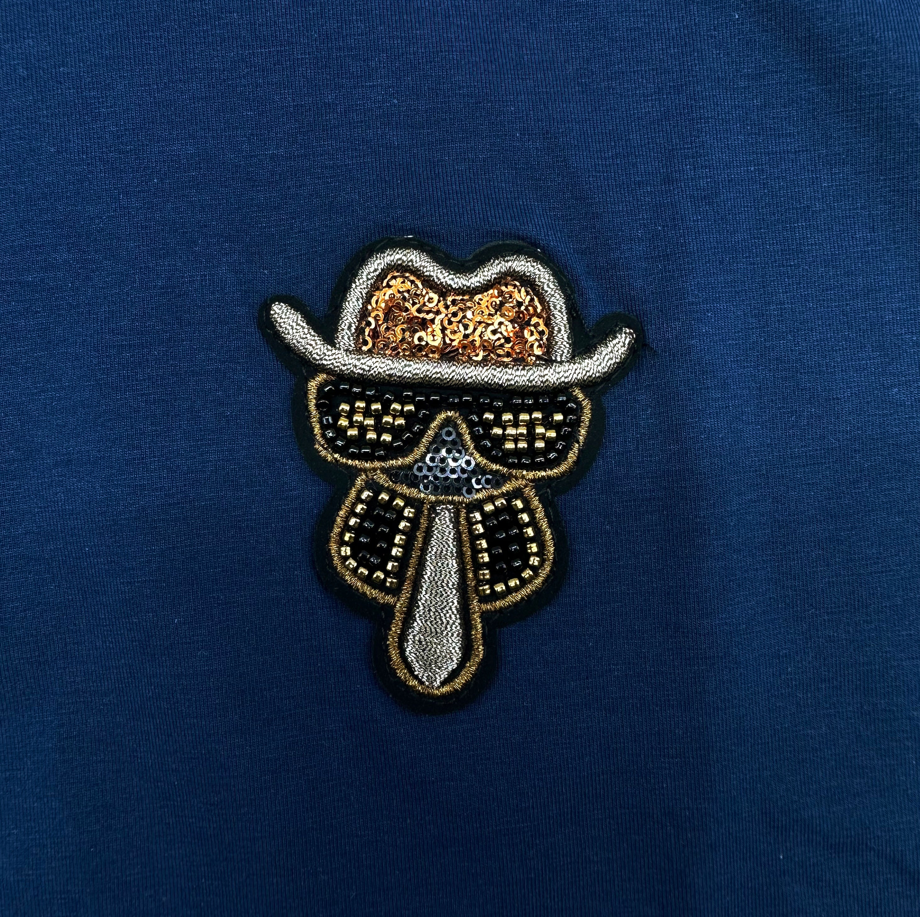 MODERNO MEN'S FANCY POLO T-SHIRT (NAVY)