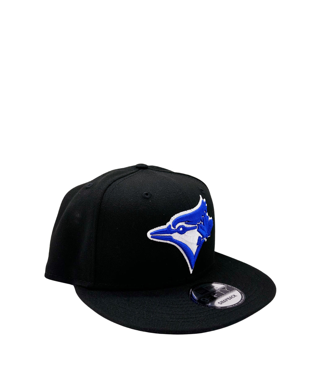 NEW ERA 9FIFTY TORONTO BLUE JAYS BLACK/ROYAL BLUE SNAPBACK HAT