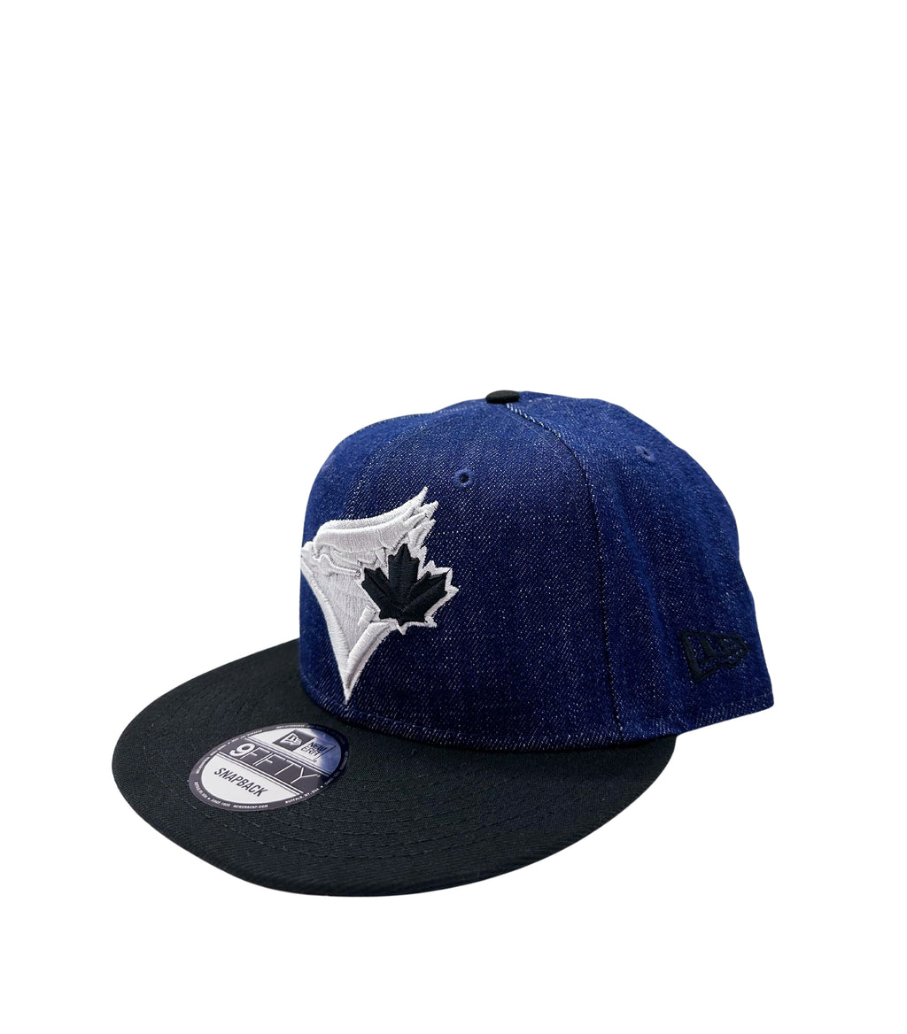 NEW ERA 9FIFTY TORONTO BLUE JAYS DENIM/BLACK SNAPBACK HAT