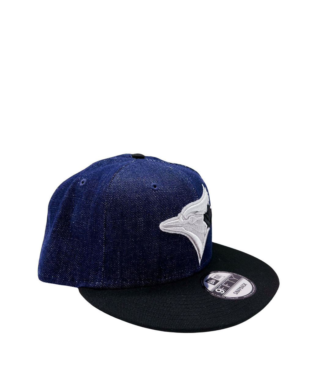 NEW ERA 9FIFTY TORONTO BLUE JAYS DENIM/BLACK SNAPBACK HAT