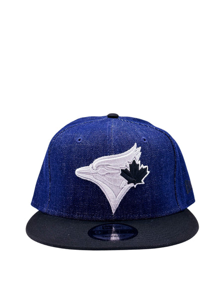 NEW ERA 9FIFTY TORONTO BLUE JAYS DENIM/BLACK SNAPBACK HAT