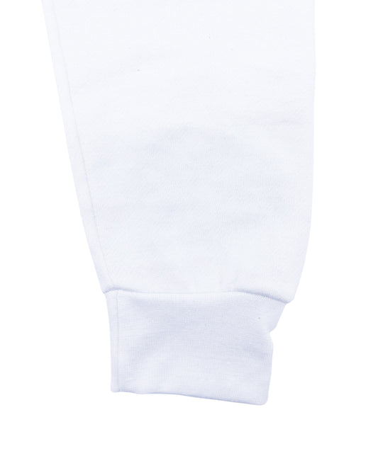 MEN'S FLEECE PULLOVER HOODIE (WHITE)