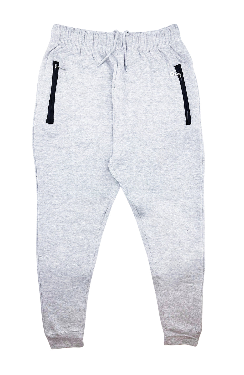 MEN'S FLEECE JOGGER WITH ZIPPER POCKETS (GREY)