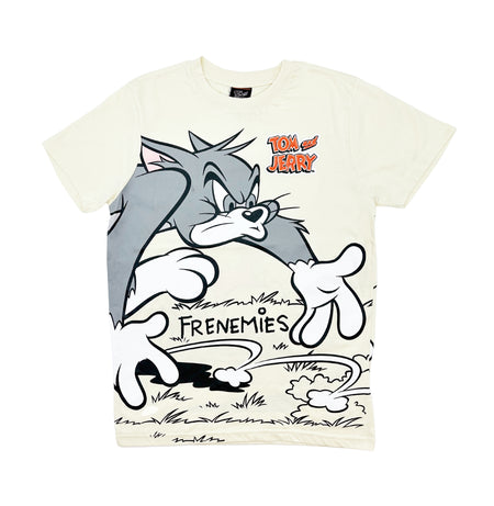 MEN'S TOM & JERRY SEAM SEAL T-SHIRT (CREAM)