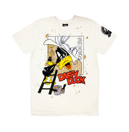 MEN'S LOONEY TUNES PUFF PRINT T-SHIRT (CREAM)