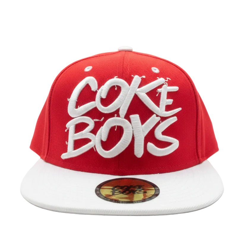 MEN'S COKE BOYS RED/WHITE SNAPBACK HAT