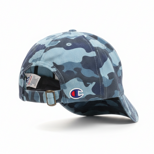 CHAMPION MEN'S CAMO BLUE COMBO ADJUSTABLE STRAPBACK CAP
