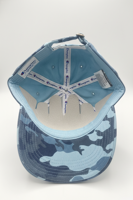 CHAMPION MEN'S CAMO BLUE COMBO ADJUSTABLE STRAPBACK CAP