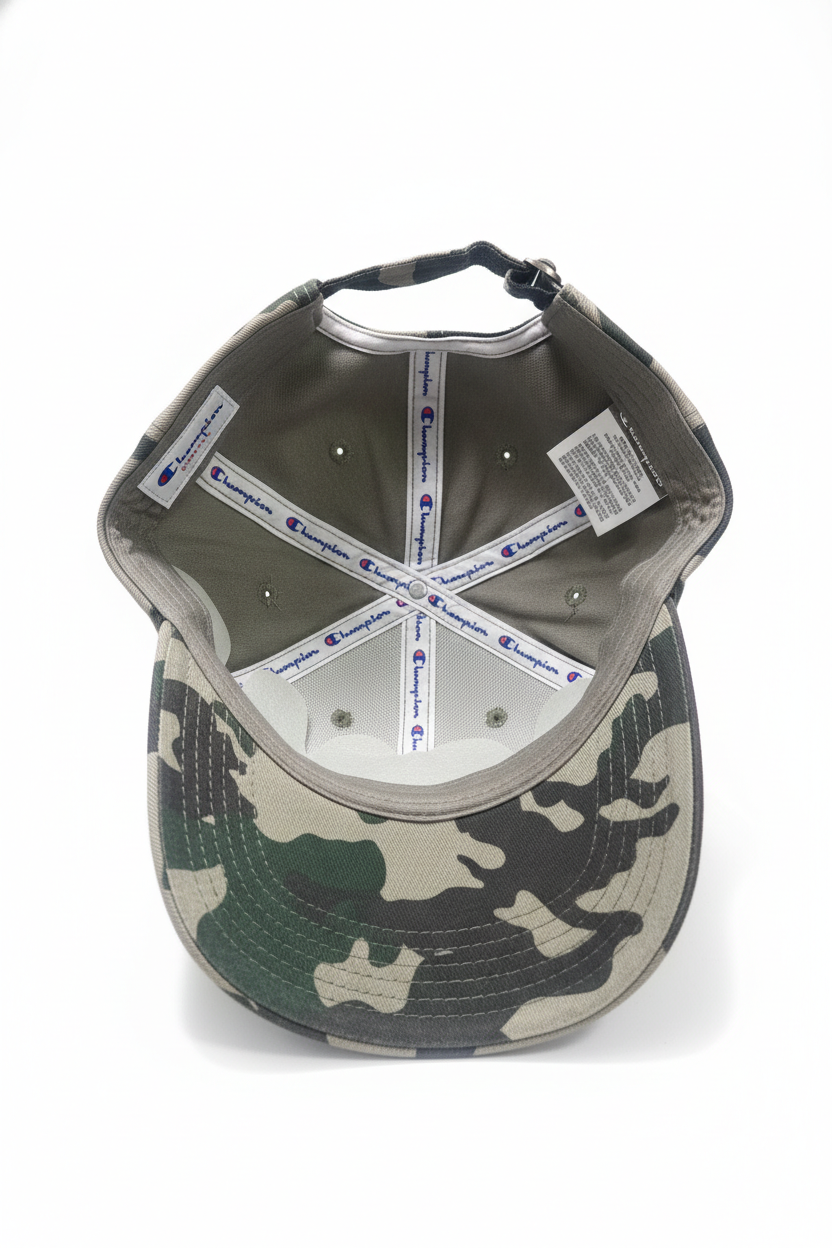 CHAMPION MEN'S CAMO ADJUSTABLE STRAPBACK CAP