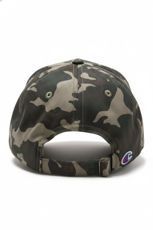 CHAMPION MEN'S CAMO ADJUSTABLE STRAPBACK CAP