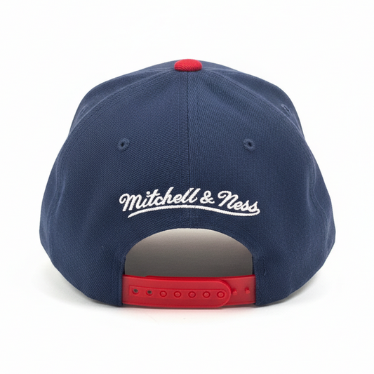 MEN'S MITCHELL & NESS NHL MONTREAL CANADIENS NAVY/RED SNAPBACK HAT