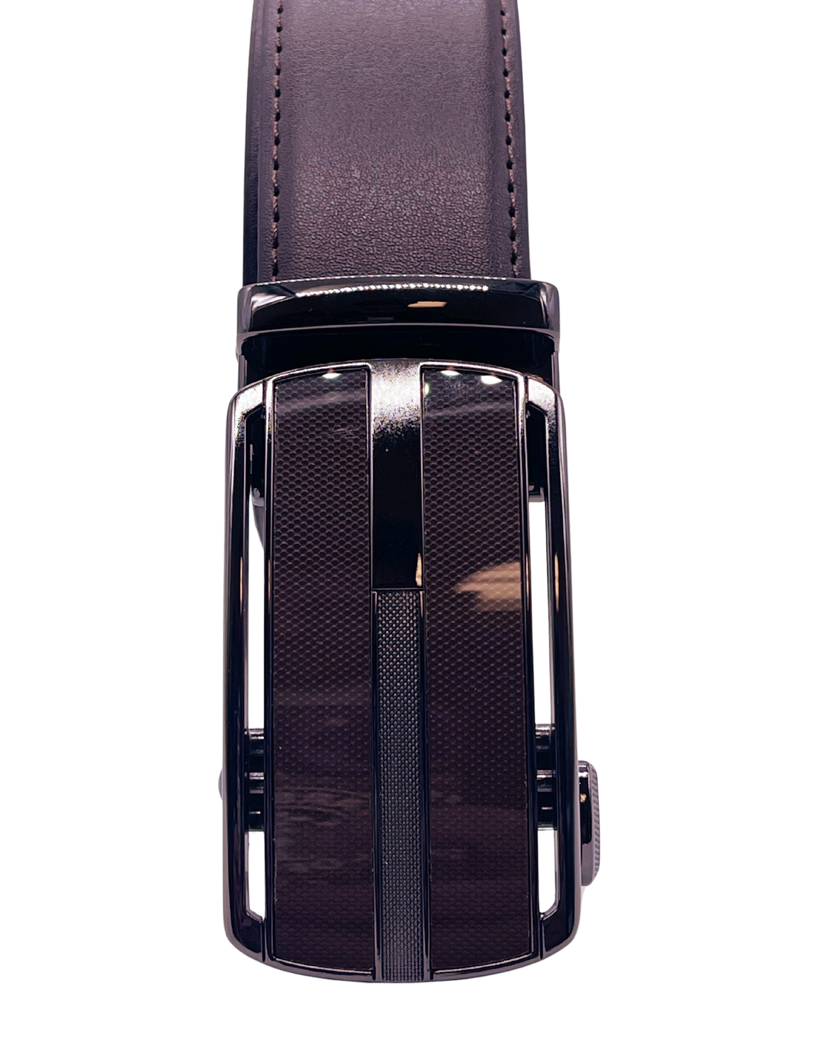 MEN'S ADJUSTABLE DESIGNER BELT (BROWN M-70)