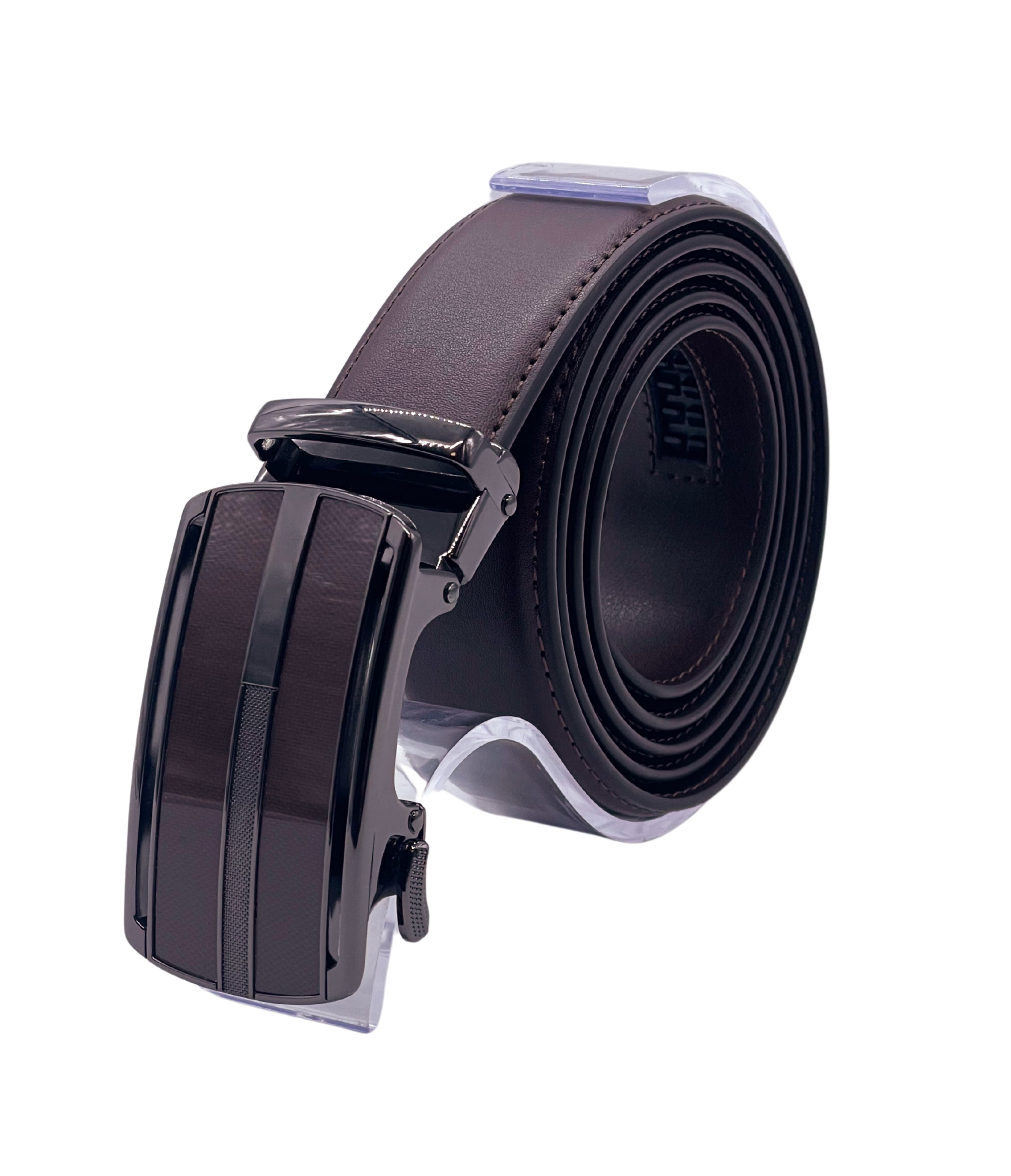 MEN'S ADJUSTABLE DESIGNER BELT (BROWN M-70)