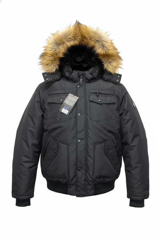 MENS TOBOGGAN BERT WINTER JACKET (BLACK)