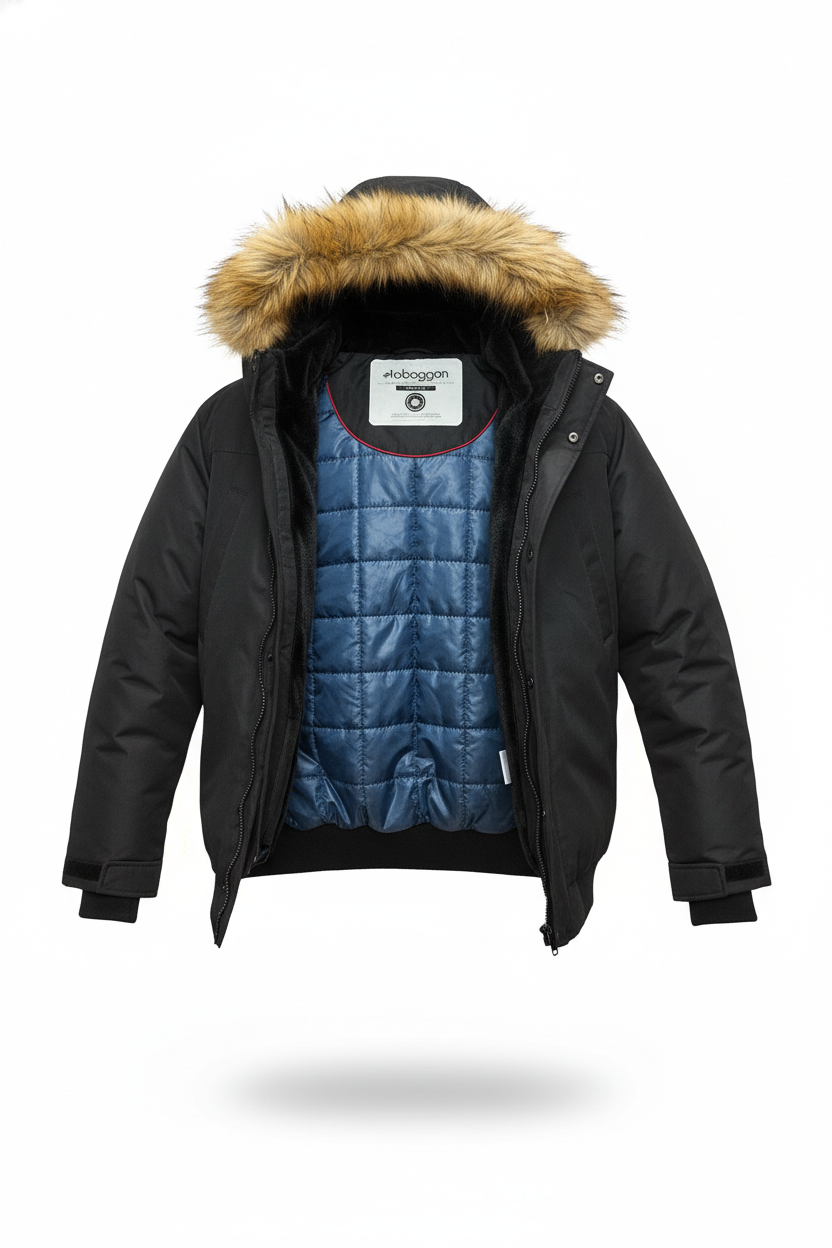MENS TOBOGGAN BERT WINTER JACKET (BLACK)
