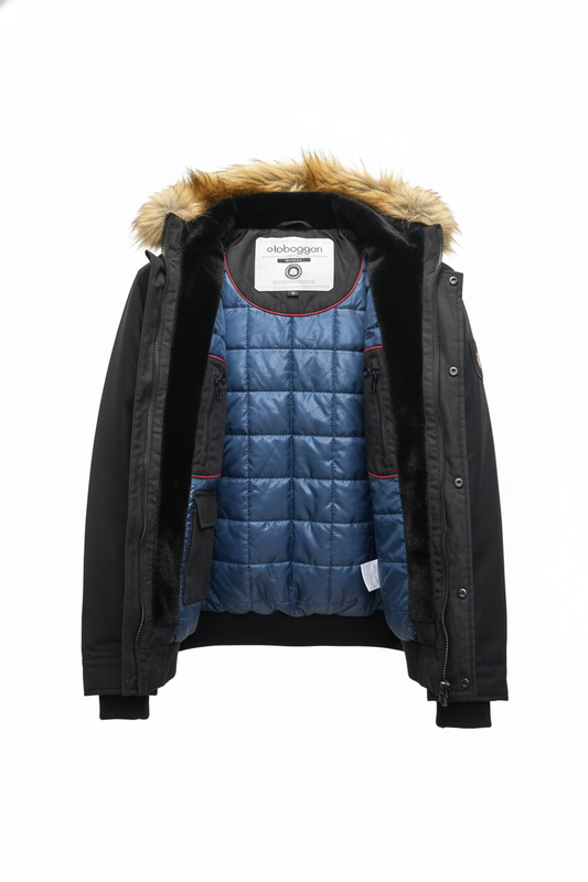 MENS TOBOGGAN BERT WINTER JACKET (BLACK)