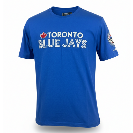 PRO STANDARD MLB TORONTO BLUE JAYS CLASSIC CHENILLE MEN'S ROYAL BLUE T-SHIRT