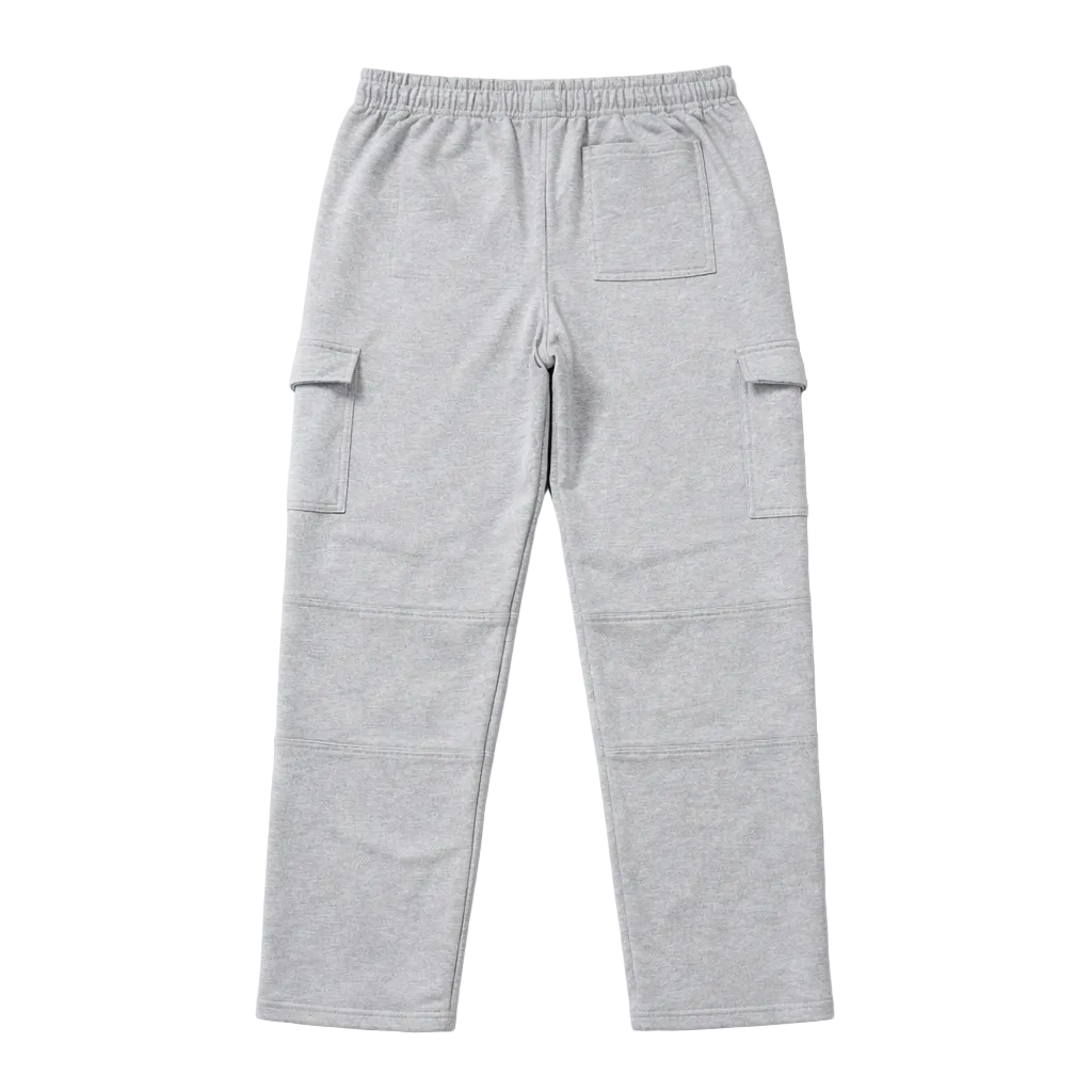 AGILE MEN'S CARGO FLEECE JOGGERS (GREY)
